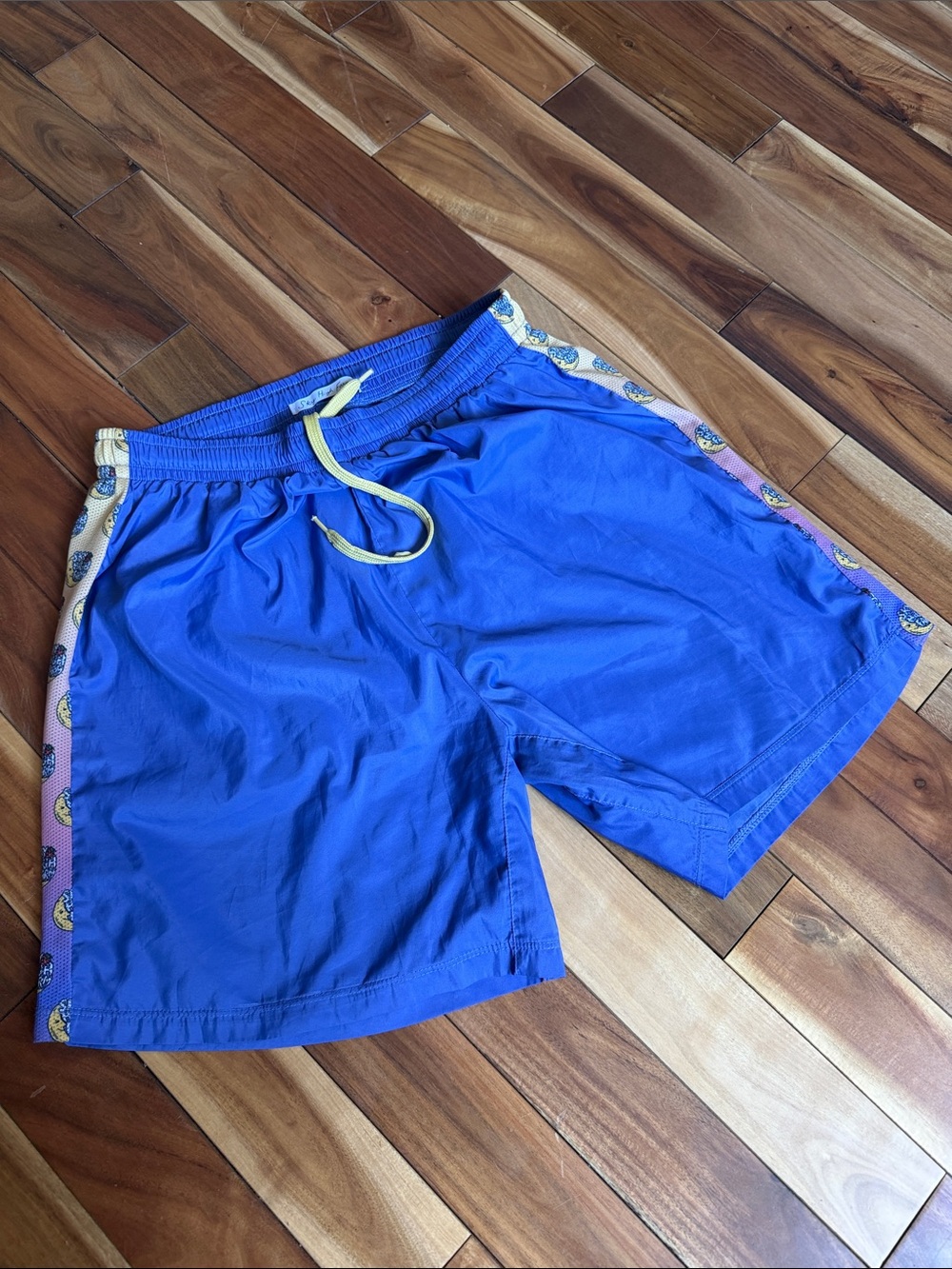 Sky high farm shorts Royal Blue with Yellow Drawcord